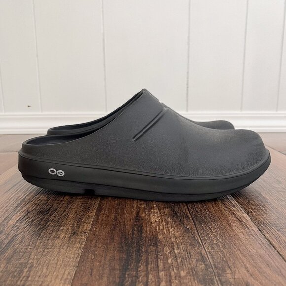 OOFOS OOcloog Clog Recovery Shoe Lightweight Comfort Support Mens Size 11 Black - Picture 2 of 13
